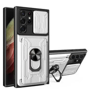 Shockproof Card Slot Case for Samsung Galaxy Note & S Series (White) by Habicare
