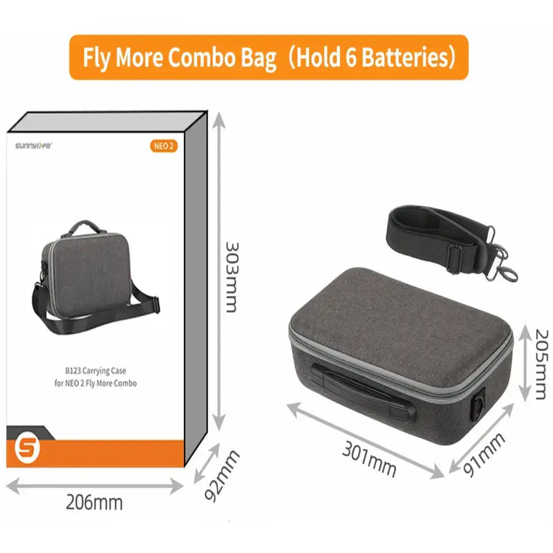 Shockproof Carrying Case for DJI NEO 2 & Motion 3 (4 types of case available) by Habicare