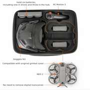 Shockproof Carrying Case for DJI NEO 2 & Motion 3 (4 types of case available) by Habicare