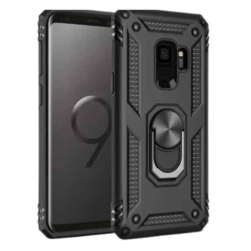 Shockproof Ring Holder Case for Samsung Galaxy Series (Black) by Habicare