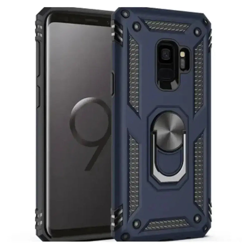 Shockproof Ring Holder Case for Samsung Galaxy Series (Navy) by Habicare