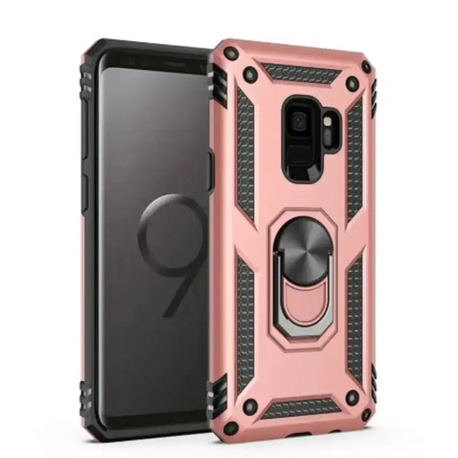 Shockproof Ring Holder Case for Samsung Galaxy Series (Pink) by Habicare