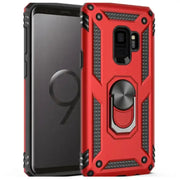 Shockproof Ring Holder Case for Samsung Galaxy Series (Red) by Habicare