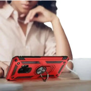 Shockproof Ring Holder Case for Samsung Galaxy Series (Red) by Habicare