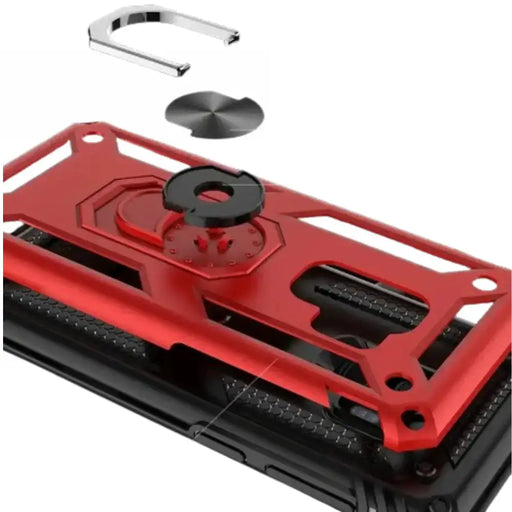 Shockproof Ring Holder Case for Samsung Galaxy Series (Red) by Habicare