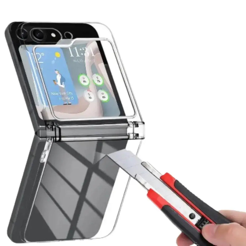 Shockproof Transparent Cover for Samsung Galaxy Z Flip 5 & 6 by Habicare