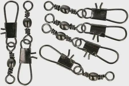 Decoro General Black Interlock with Barrel Swivel #1  x 100pcs  43kg B/S Black Interlock with Barrel Swivel #1  x 100pcs  43kg B/S...