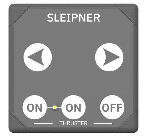 Sleipner Side-Power Touch Panel 12-24V control panel for thruster system with intuitive buttons.