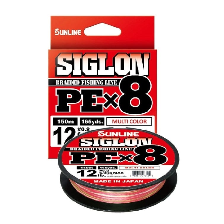 SIGLON Braided fishing line 12lb Sunline Siglon PEX8 Braid Fishing Line
