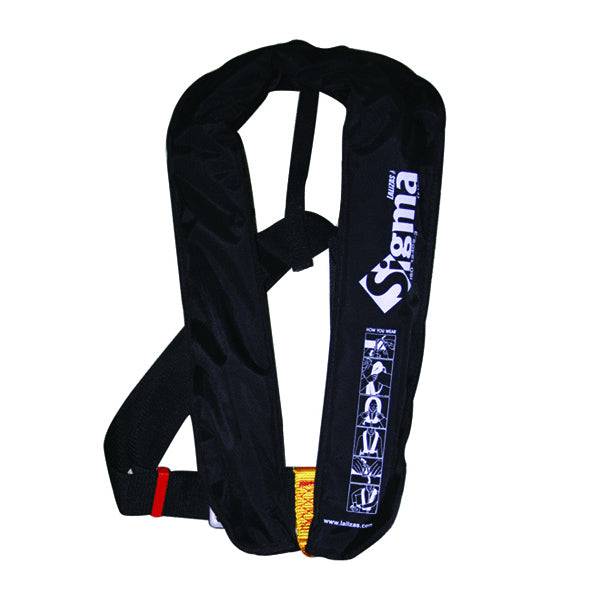 Sigma Life Jackets Vests Over 50kg Sigma Manual Lifejacket - Black