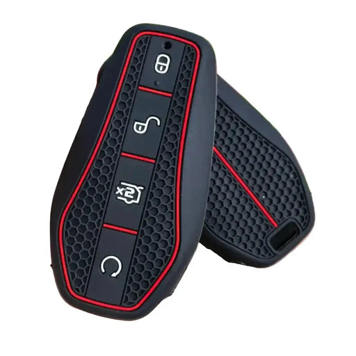Habicare Silicone Remote Key Cover with Key Chain for BYD Atto 3, Han EV, Dolphin, Song Pro, Tang & Qin Plus Silicone Remote Key Cover with Key Chain for BYD Atto 3, Han EV, Dolphin, Song Pro, Tang & Qin Plus