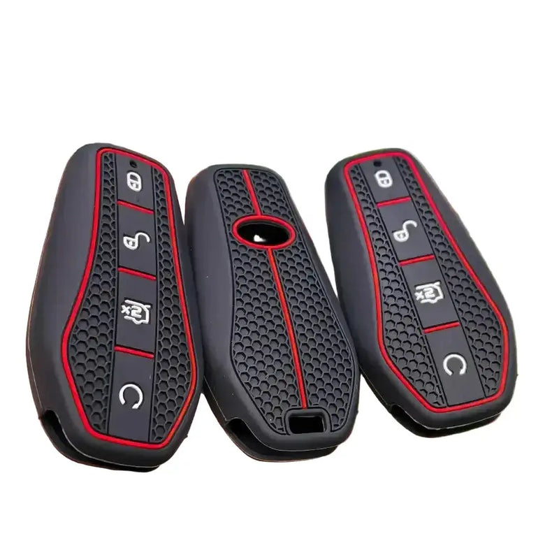 Habicare Silicone Remote Key Cover with Key Chain for BYD Atto 3, Han EV, Dolphin, Song Pro, Tang & Qin Plus Silicone Remote Key Cover with Key Chain for BYD Atto 3, Han EV, Dolphin, Song Pro, Tang & Qin Plus