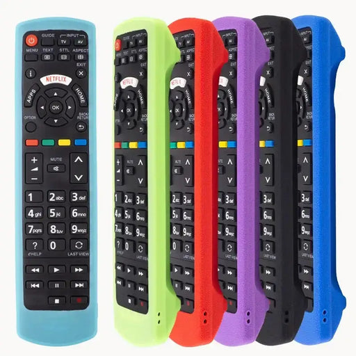 Habicare Silicone Case for Universal Remote Control Compatible with All Panasonic TVs Plasma Viera HDTV 3D LCD LED TV/DVD Player/AV R Silicone Case for Universal Remote Control Compatible with All Panasonic TVs Plasma Viera HDTV 3D LCD LED TV/DVD Player/AV R