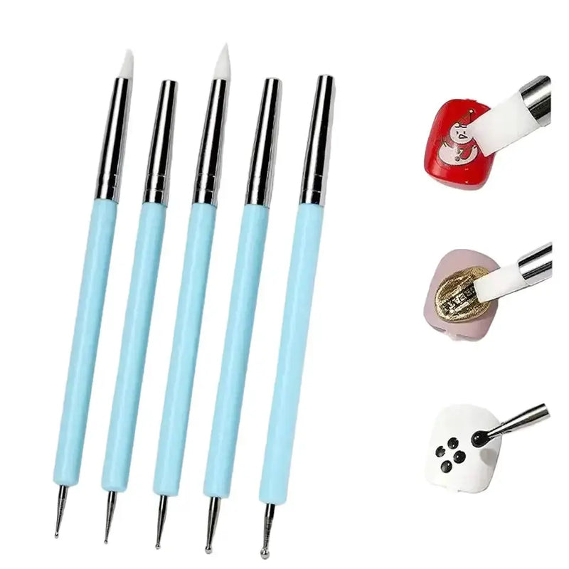 Silicone Clay Sculpting Tool Set (5pcs) by Habicare
