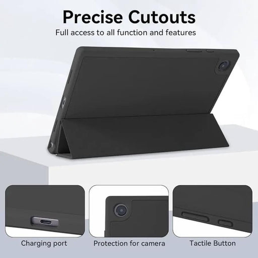 9eight5 Phone/Tablet Accessories Silicone Cover for Samsung Galaxy Tab A8 10.5” (2021) - X200/X205 (Black) Silicone Cover X200 For Samsung Galaxy Tab A8 10.5 Inch
