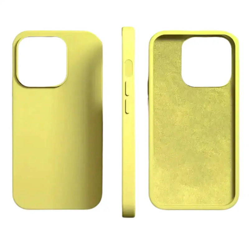 Silicone iPhone Case (iPhone 6 - iPhone 15 Series) - Available in yellow, brown & dark green by Habicare