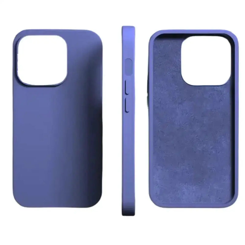 Silicone iPhone Case (iPhone 6 - iPhone 15 Series) - Available in green, purple & navy by Habicare