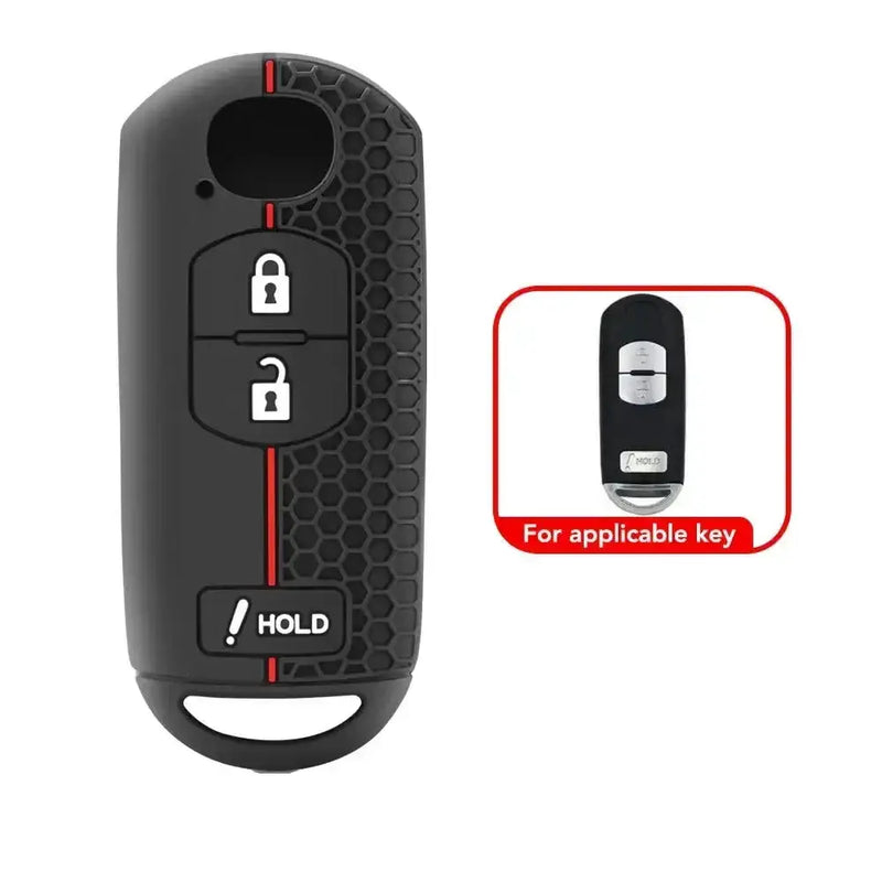 Habicare Silicone Remote Key Cover for Mazda CX-3, CX-5, CX-7, CX-9, Mazda2, Mazda3, Mazda5 & Mazda6 (2018–2021) Silicone Remote Key Cover for Mazda CX-3, CX-5, CX-7, CX-9, Mazda2, Mazda3, Mazda5 & Mazda6 (2018–2021)