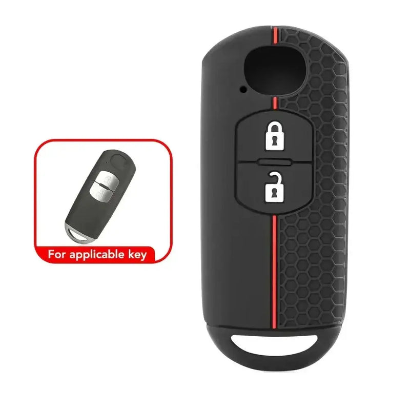 Habicare Silicone Remote Key Cover for Mazda CX-3, CX-5, CX-7, CX-9, Mazda2, Mazda3, Mazda5 & Mazda6 (2018–2021) Silicone Remote Key Cover for Mazda CX-3, CX-5, CX-7, CX-9, Mazda2, Mazda3, Mazda5 & Mazda6 (2018–2021)