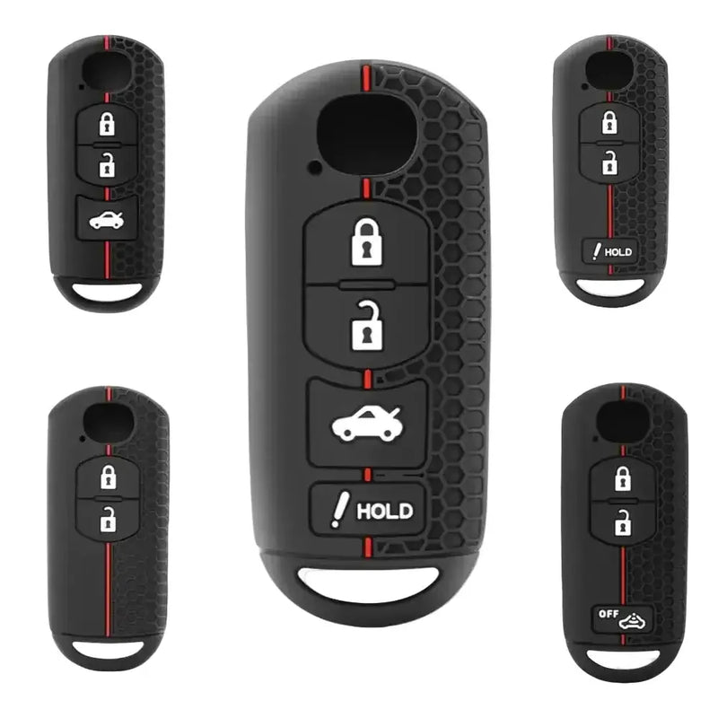 Habicare Silicone Remote Key Cover for Mazda CX-3, CX-5, CX-7, CX-9, Mazda2, Mazda3, Mazda5 & Mazda6 (2018–2021) Silicone Remote Key Cover for Mazda CX-3, CX-5, CX-7, CX-9, Mazda2, Mazda3, Mazda5 & Mazda6 (2018–2021)