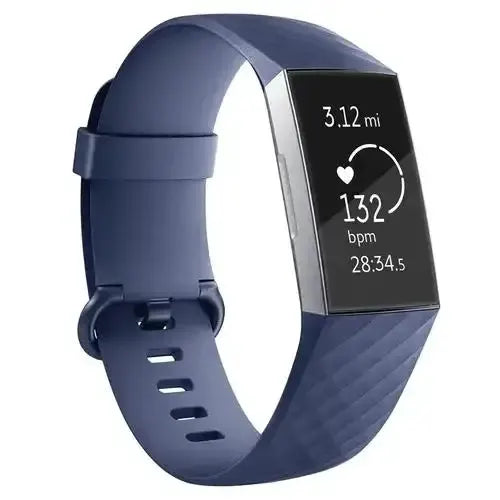 Silicone Replacement Band for Fitbit Charge 3/3SE/4 (available in 2 sizes & 14 colours) by Habicare