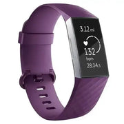 Silicone Replacement Band for Fitbit Charge 3/3SE/4 (available in 2 sizes & 14 colours) by Habicare