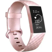 Silicone Replacement Band for Fitbit Charge 3/3SE/4 (available in 2 sizes & 14 colours) by Habicare