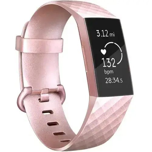 Silicone Replacement Band for Fitbit Charge 3/3SE/4 (available in 2 sizes & 14 colours) by Habicare