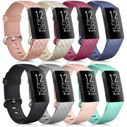 Silicone Replacement Band for Fitbit Charge 3/3SE/4 (available in 2 sizes & 14 colours) by Habicare
