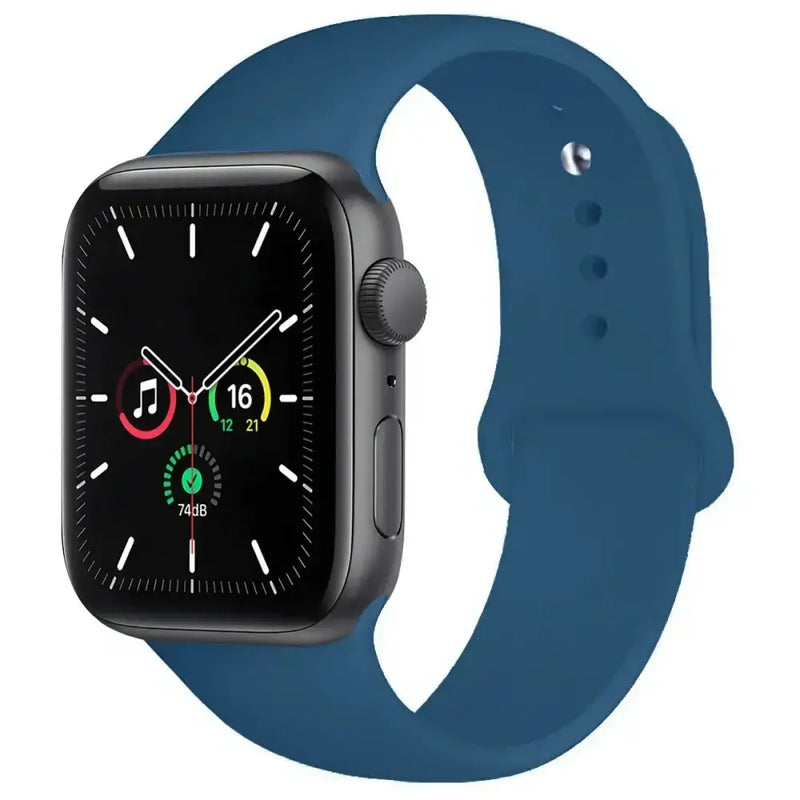 Silicone Replacement Strap for Apple Watch Series (38mm - 42mm) (available in 45 colours) by Habicare