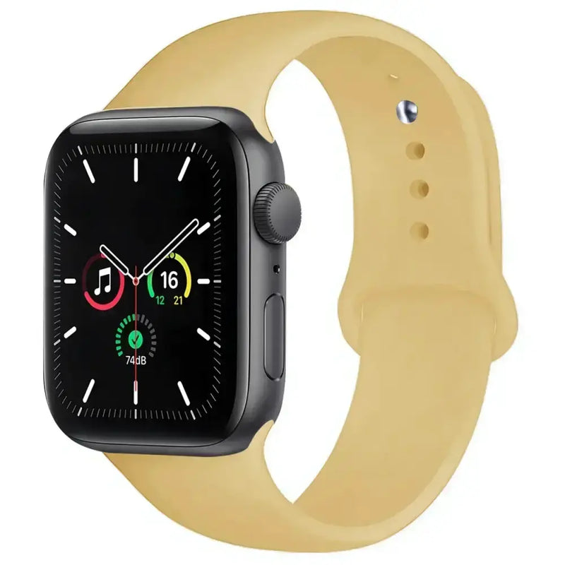 Silicone Replacement Strap for Apple Watch Series (38mm - 42mm) (available in 45 colours) by Habicare