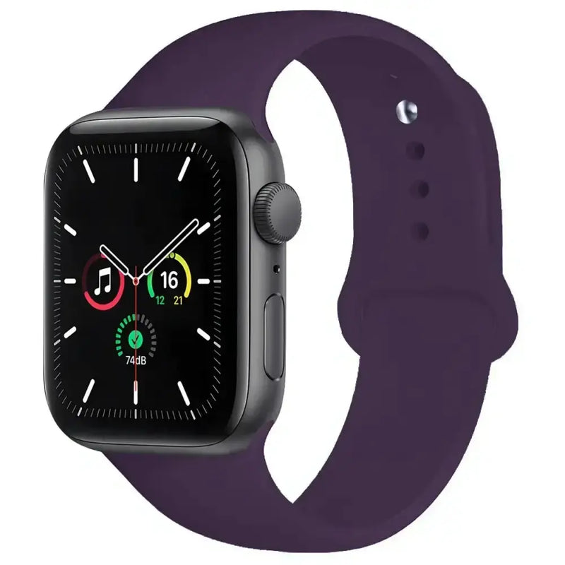 Silicone Replacement Strap for Apple Watch Series (38mm - 42mm) (available in 45 colours) by Habicare