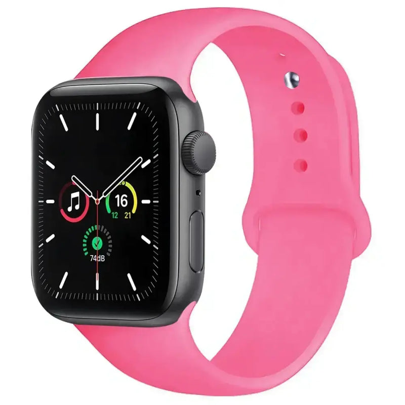 Silicone Replacement Strap for Apple Watch Series (38mm - 42mm) (available in 45 colours) by Habicare