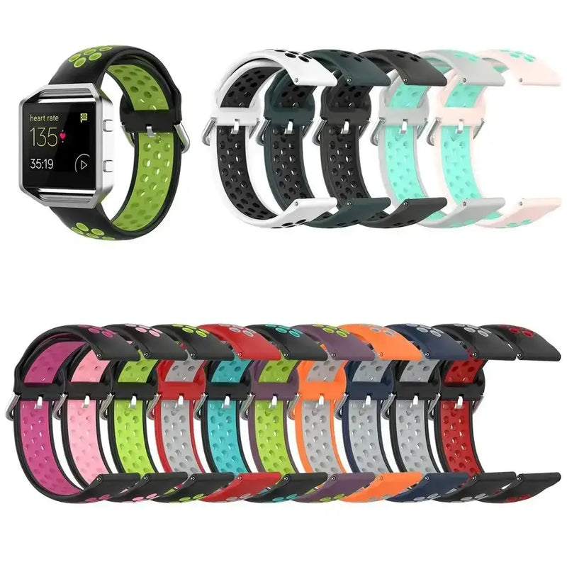 Silicone Sport Strap for the Fitbit Blaze/Versa/Versa 2/Lite Series (15 colours available) by Habicare