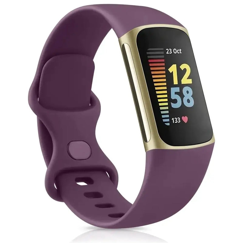 Silicone Sport Strap for the Fitbit Charge 5 Series (25 colours available) by Habicare