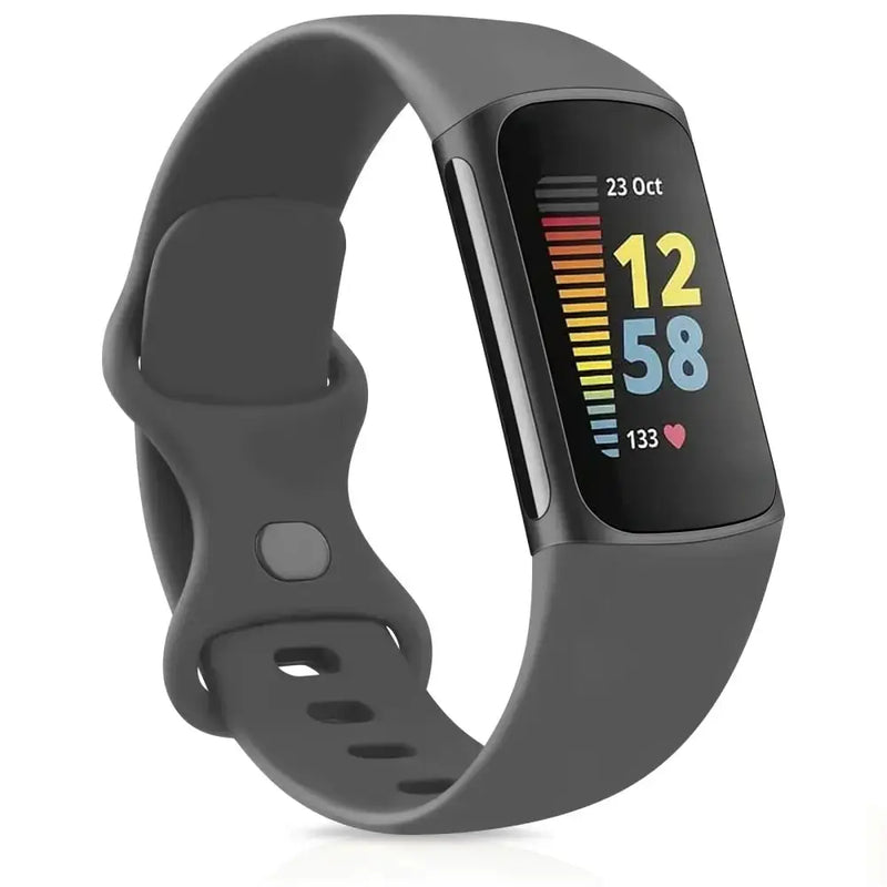 Silicone Sport Strap for the Fitbit Charge 5 Series (25 colours available) by Habicare