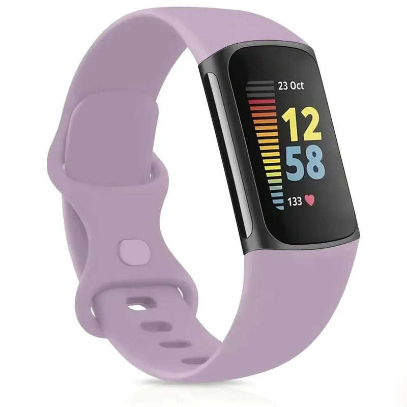 Silicone Sport Strap for the Fitbit Charge 5 Series (25 colours available) by Habicare