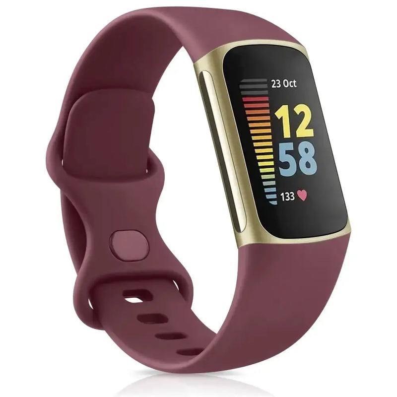 Silicone Sport Strap for the Fitbit Charge 5 Series (25 colours available) by Habicare