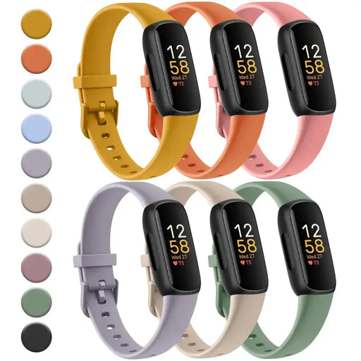Silicone Sport Strap for the Fitbit Inspire 3 Series (21 colours available) by Habicare