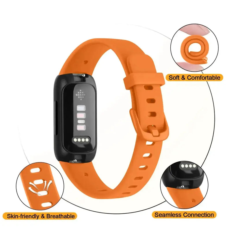 Silicone Sport Strap for the Fitbit Inspire 3 Series (21 colours available) by Habicare