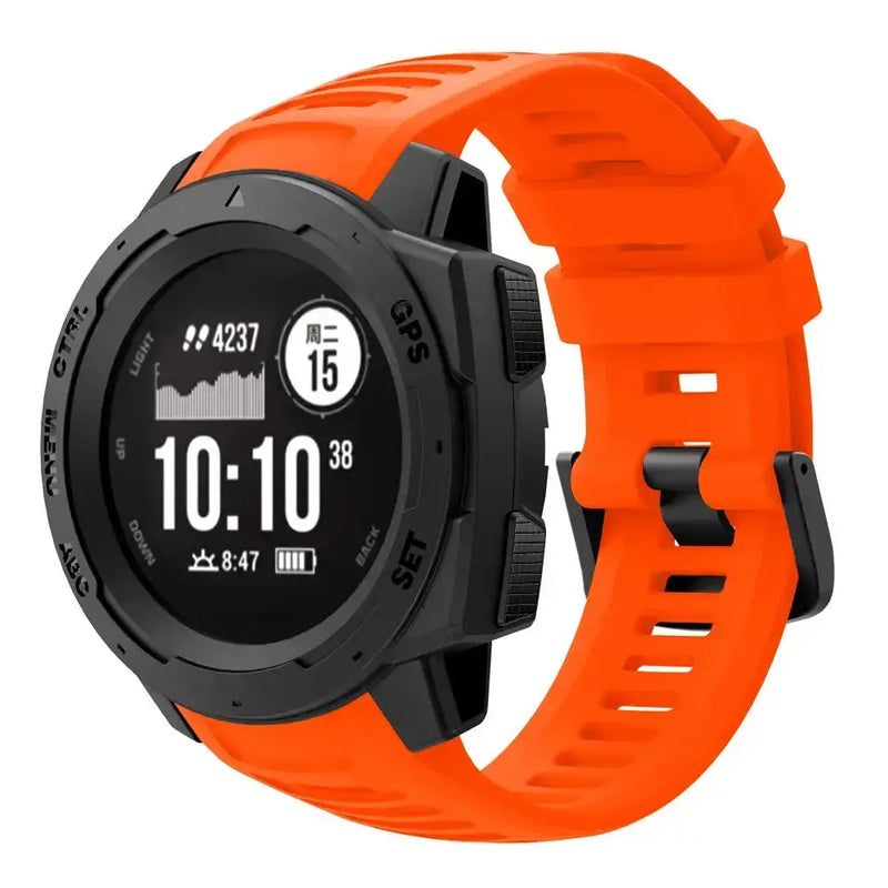 Silicone Sport Strap for the Garmin Instinct Series (22mm) (available in 7 colours) by Habicare