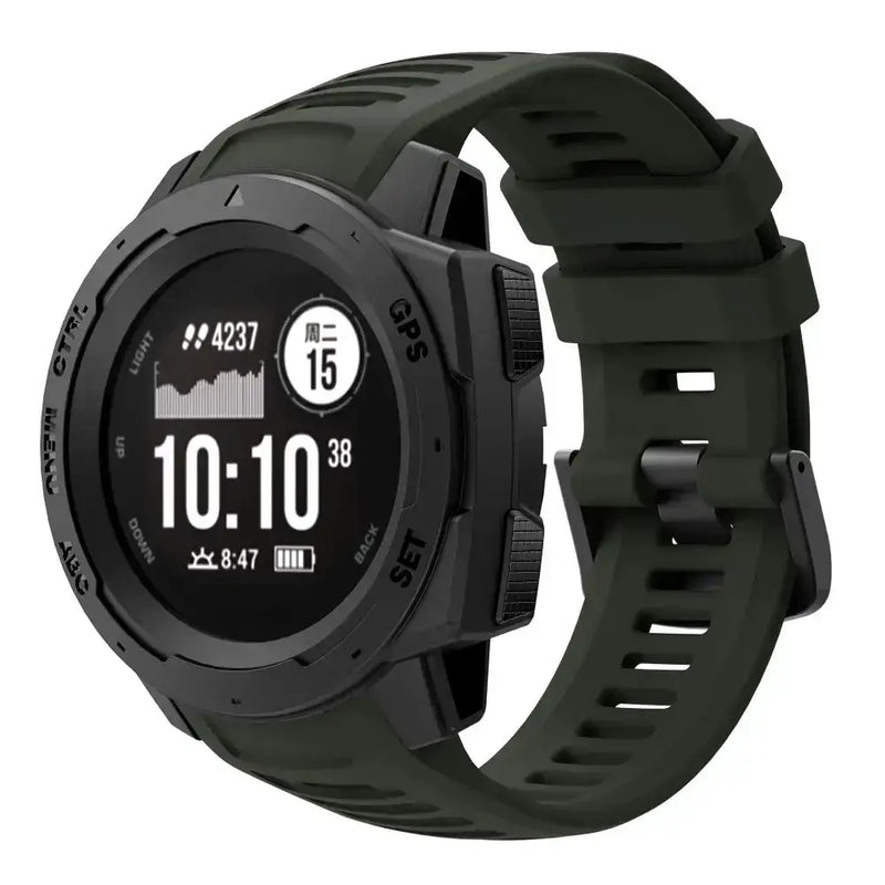 Silicone Sport Strap for the Garmin Instinct Series (22mm) (available in 7 colours) by Habicare