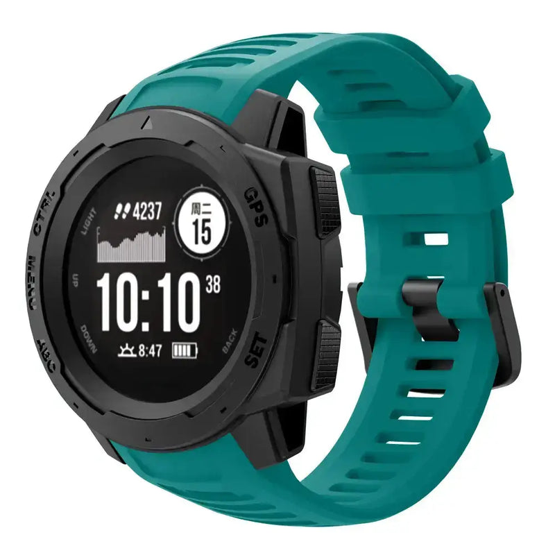 Silicone Sport Strap for the Garmin Instinct Series (22mm) (available in 7 colours) by Habicare