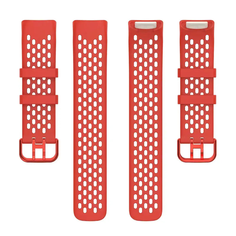 Silicone Sports Strap for the Fitbit Charge 5/6 Series (12 colours available) by Habicare