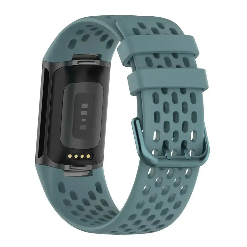 Silicone Sports Strap for the Fitbit Charge 5/6 Series (12 colours available) by Habicare