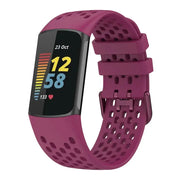 Silicone Sports Strap for the Fitbit Charge 5/6 Series (12 colours available) by Habicare