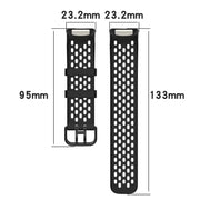 Silicone Sports Strap for the Fitbit Charge 5/6 Series (12 colours available) by Habicare