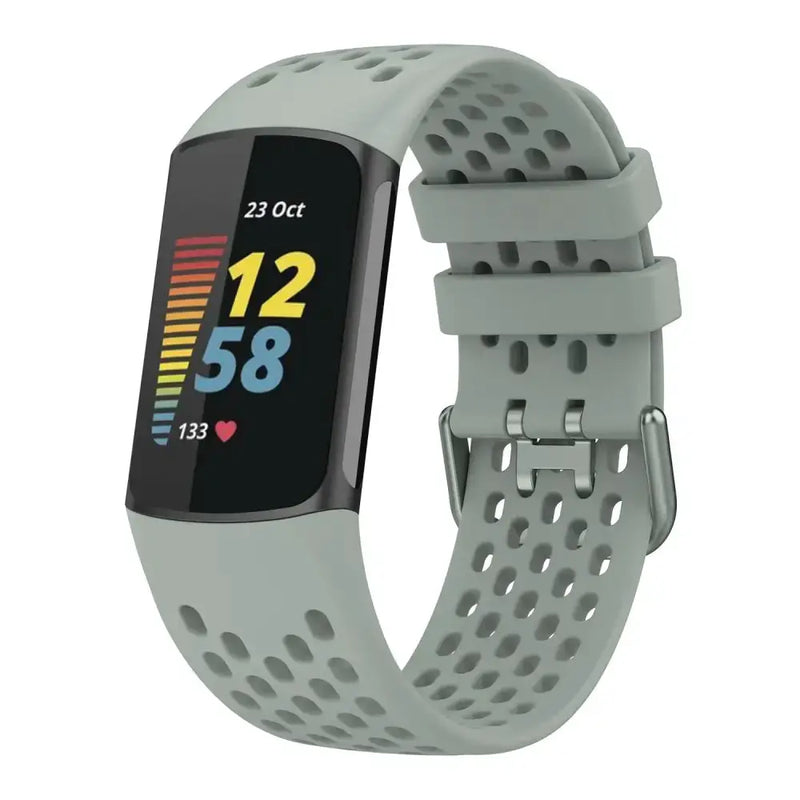 Silicone Sports Strap for the Fitbit Charge 5/6 Series (12 colours available) by Habicare