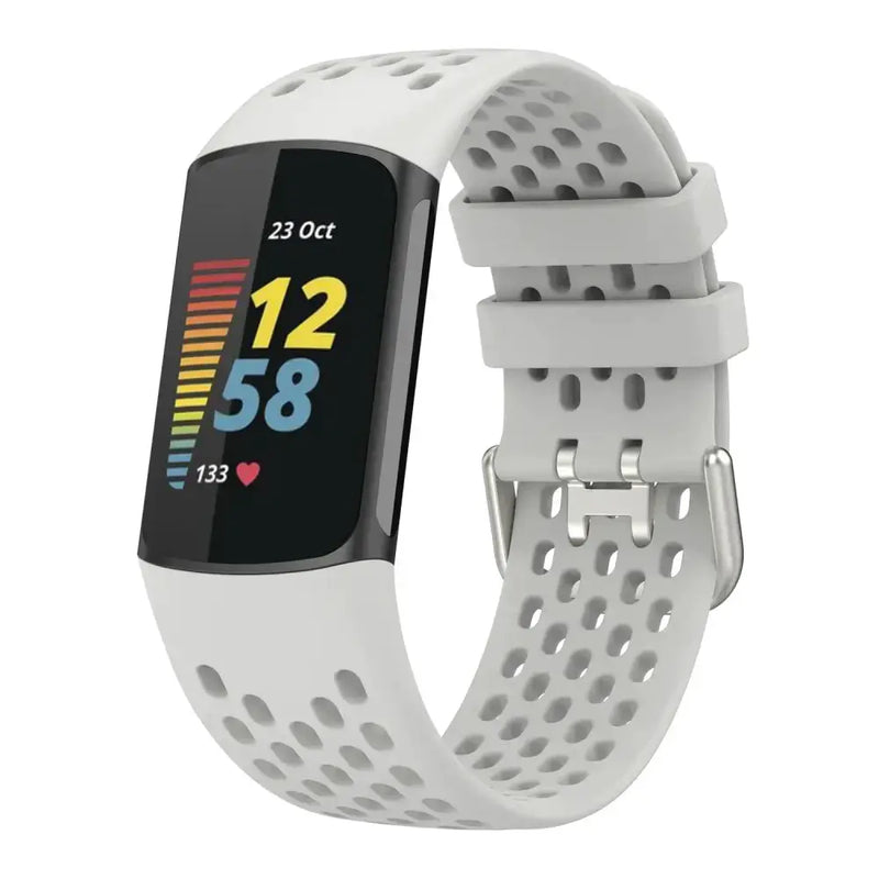 Silicone Sports Strap for the Fitbit Charge 5/6 Series (12 colours available) by Habicare