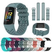 Silicone Sports Strap for the Fitbit Charge 5/6 Series (12 colours available) by Habicare